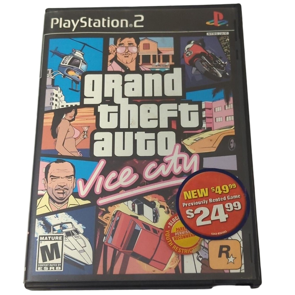 Grand Theft Auto: Vice City Sony PlayStation 2, 2002‎ GTA Vice City Blockbuster